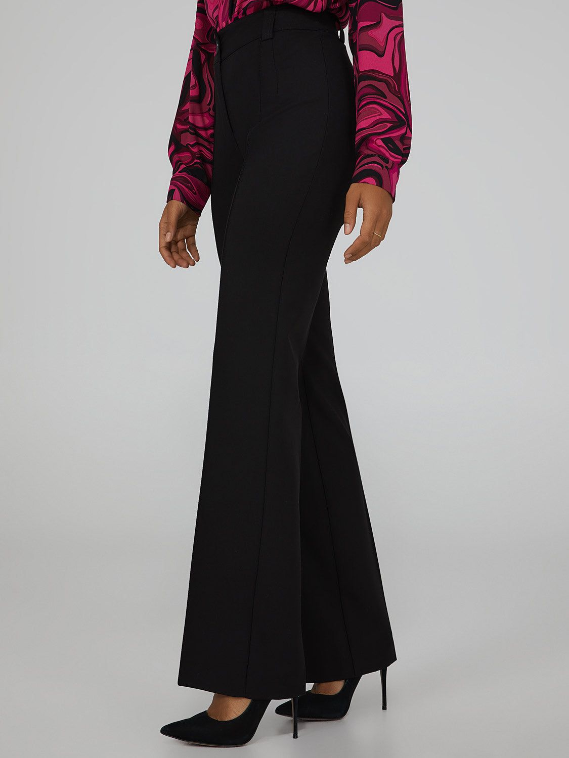 High Waisted Pintuck Straight Leg Pants sold by Suzy Shier product image thumbnail 3