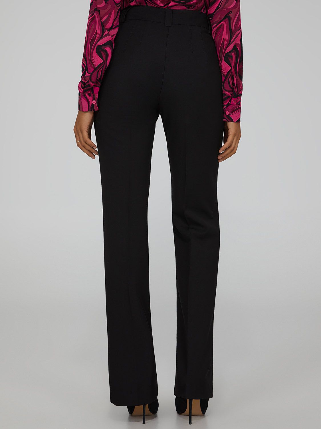High Waisted Pintuck Straight Leg Pants sold by Suzy Shier product image thumbnail 4
