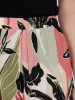 Tropical Print Crinkle Gauze Palazzo Pant sold by Suzy Shier