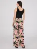 Tropical Print Crinkle Gauze Palazzo Pant sold by Suzy Shier