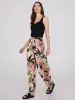 Tropical Print Crinkle Gauze Palazzo Pant sold by Suzy Shier
