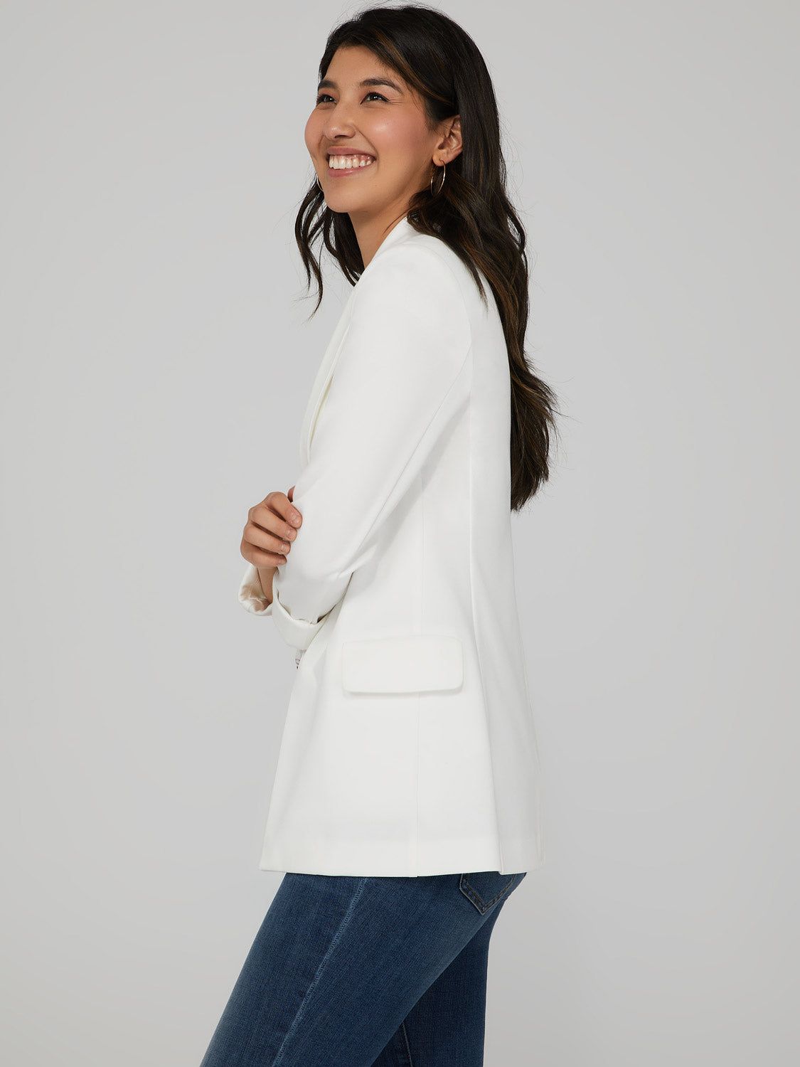 Cuffed 3/4 Sleeve Blazer sold by Suzy Shier product image thumbnail 3