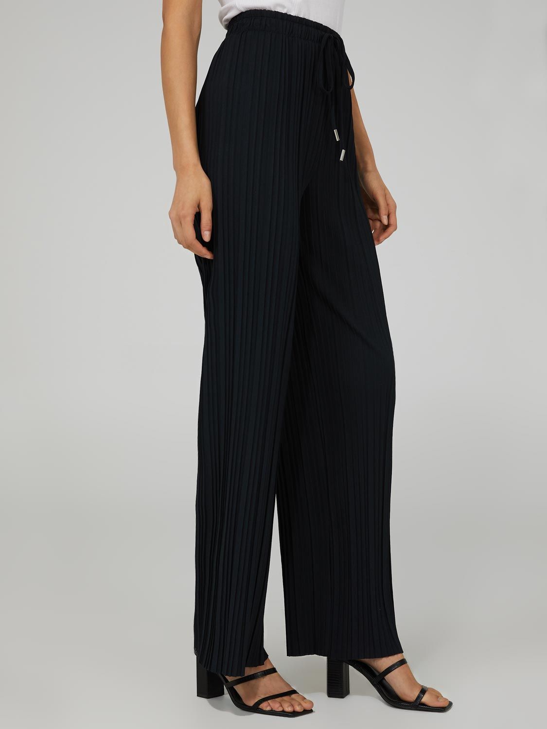 High-Rise Pleated Palazzo Pant sold by Suzy Shier product image thumbnail 8
