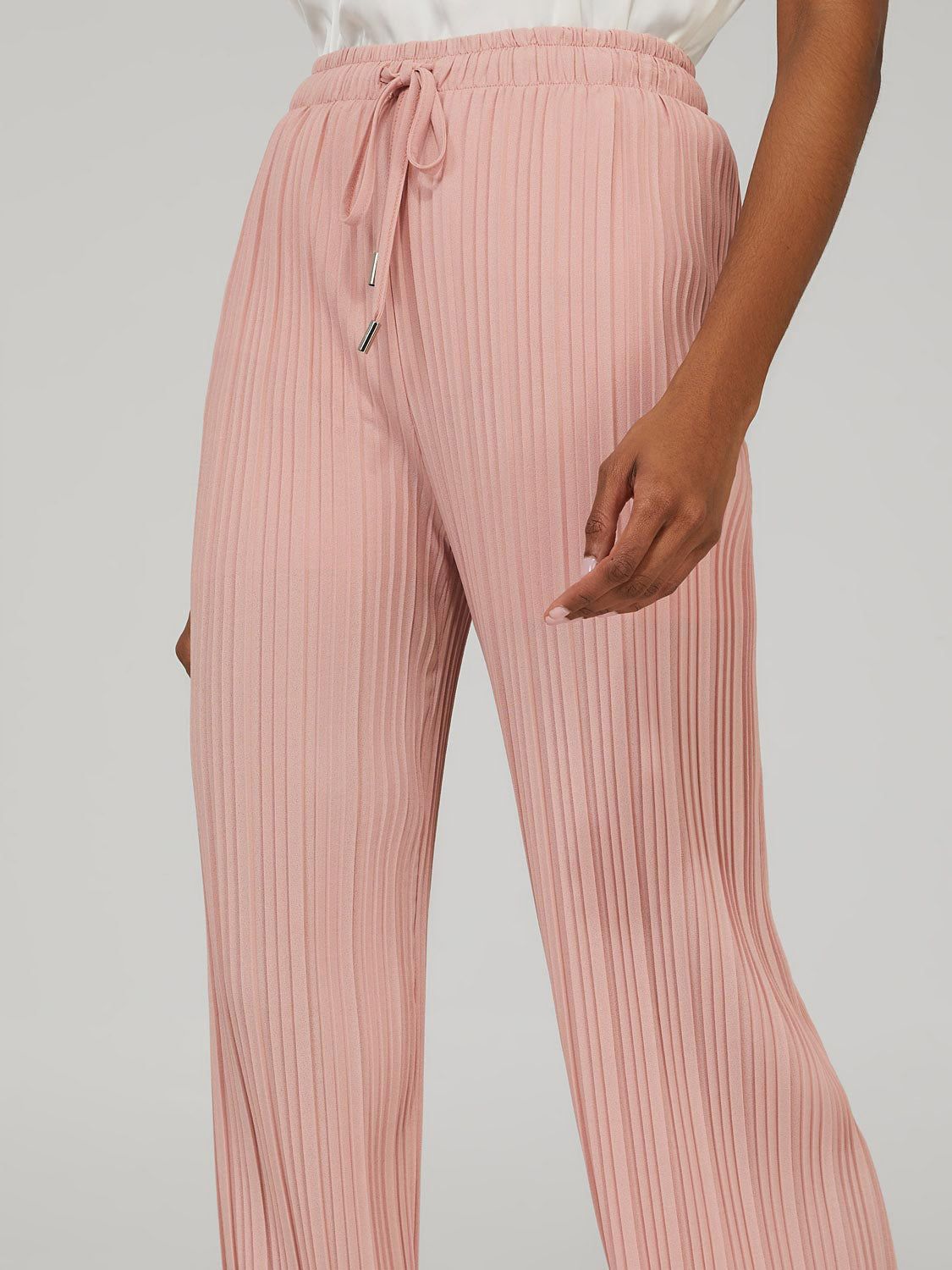 High-Rise Pleated Palazzo Pant sold by Suzy Shier product image thumbnail 3