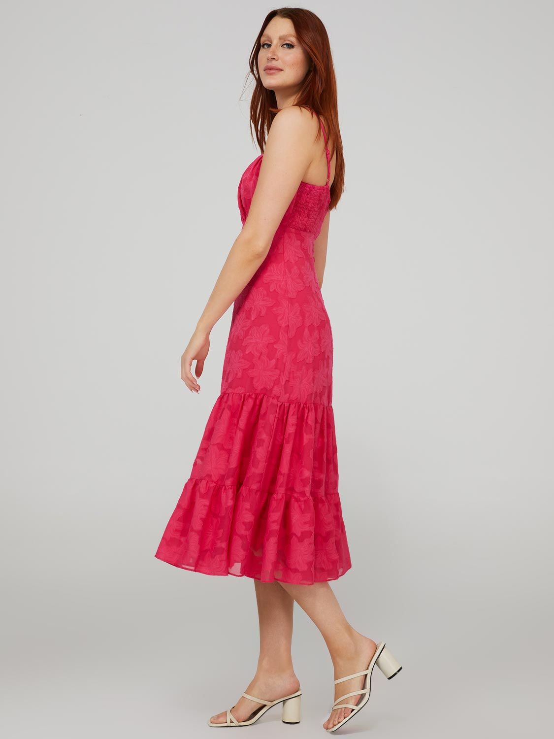 Spaghetti Strap 2-Tier Midi Dress sold by Suzy Shier product image thumbnail 4