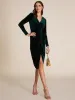 Mini Velvet Wrap Dress sold by Suzy Shier