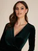 Mini Velvet Wrap Dress sold by Suzy Shier