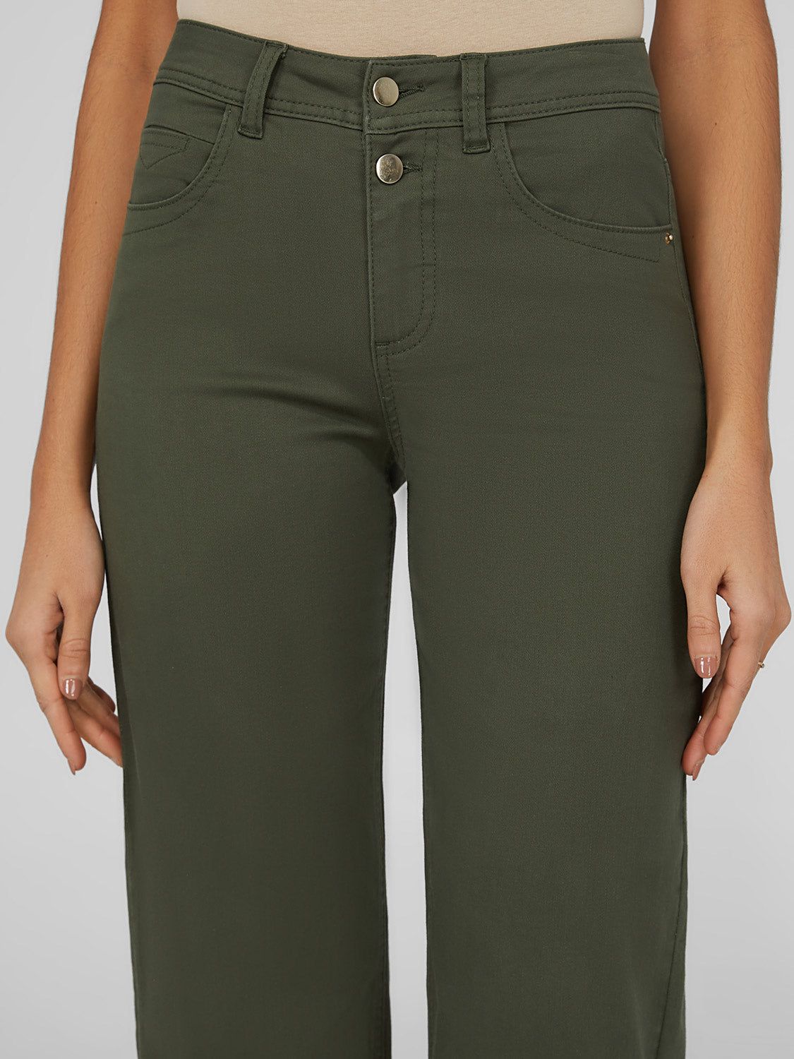 Cropped High-Waisted Straight Leg Pants sold by Suzy Shier product image thumbnail 7