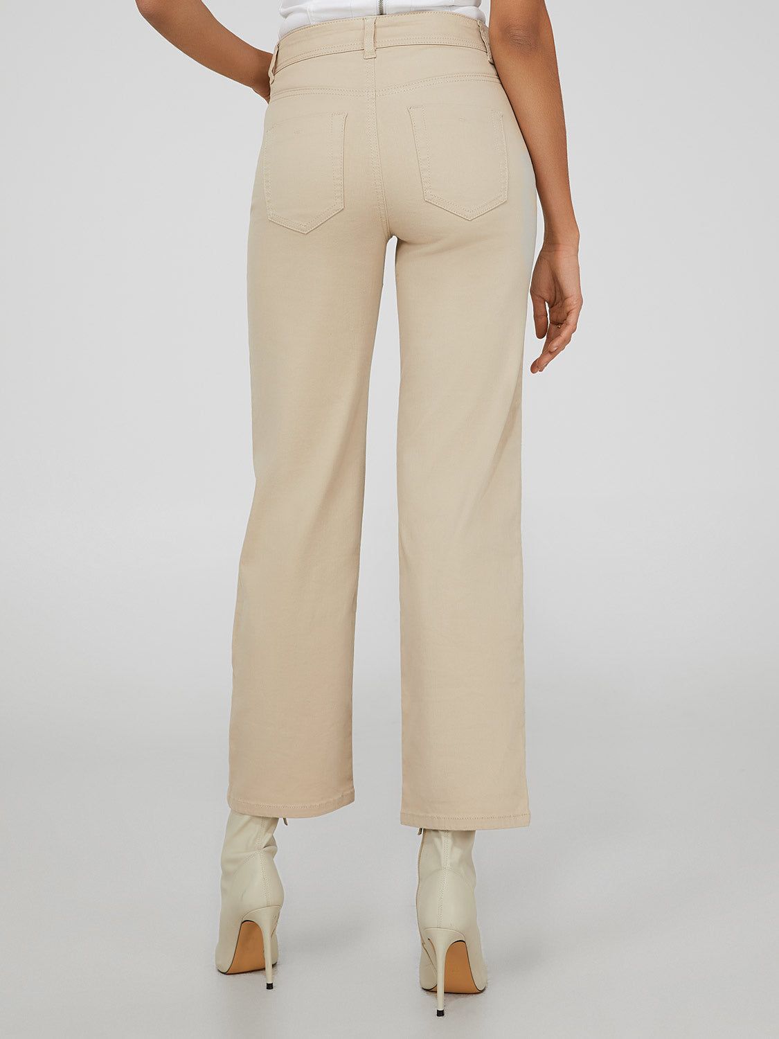Cropped High-Waisted Straight Leg Pants sold by Suzy Shier product image thumbnail 5