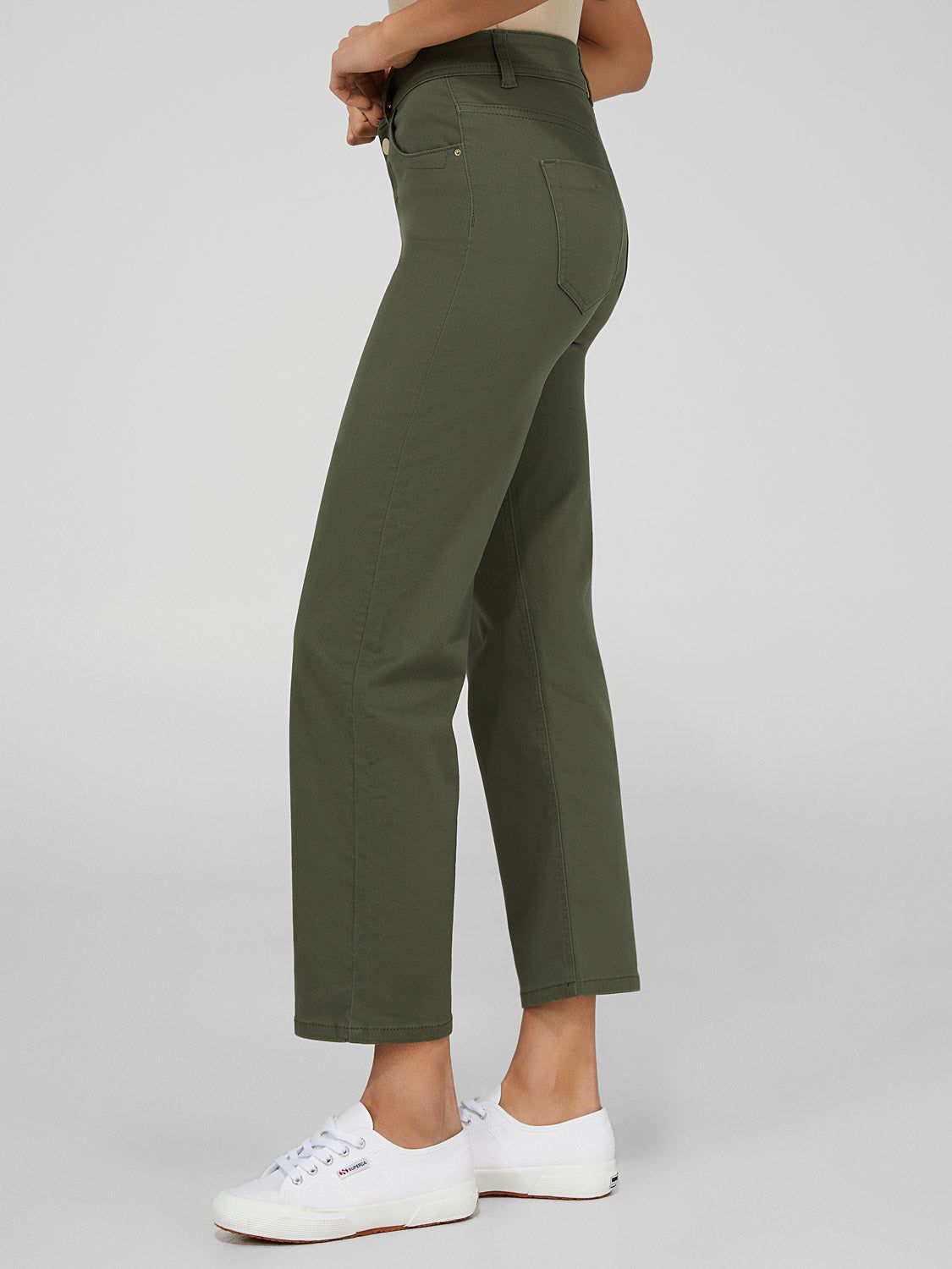 Cropped High-Waisted Straight Leg Pants sold by Suzy Shier product image thumbnail 8