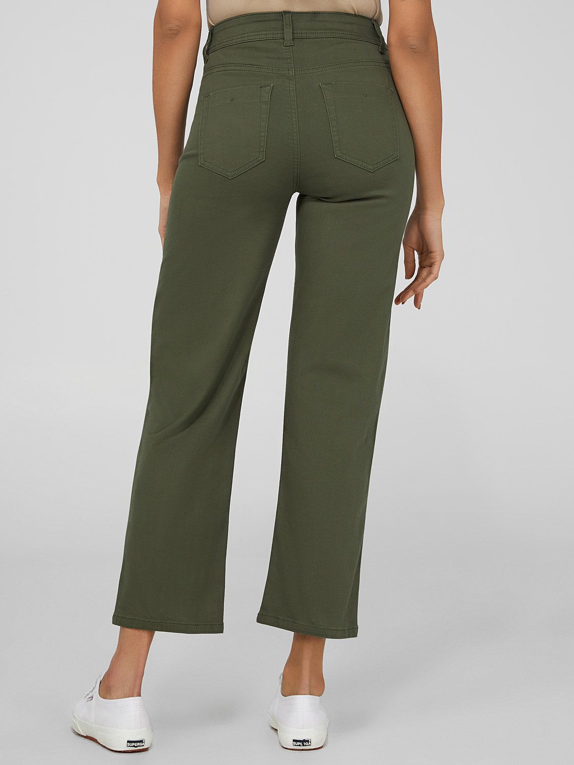 Cropped High-Waisted Straight Leg Pants sold by Suzy Shier product image thumbnail 9