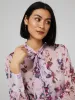 Printed Chiffon Blouse With Neck Tie sold by Suzy Shier