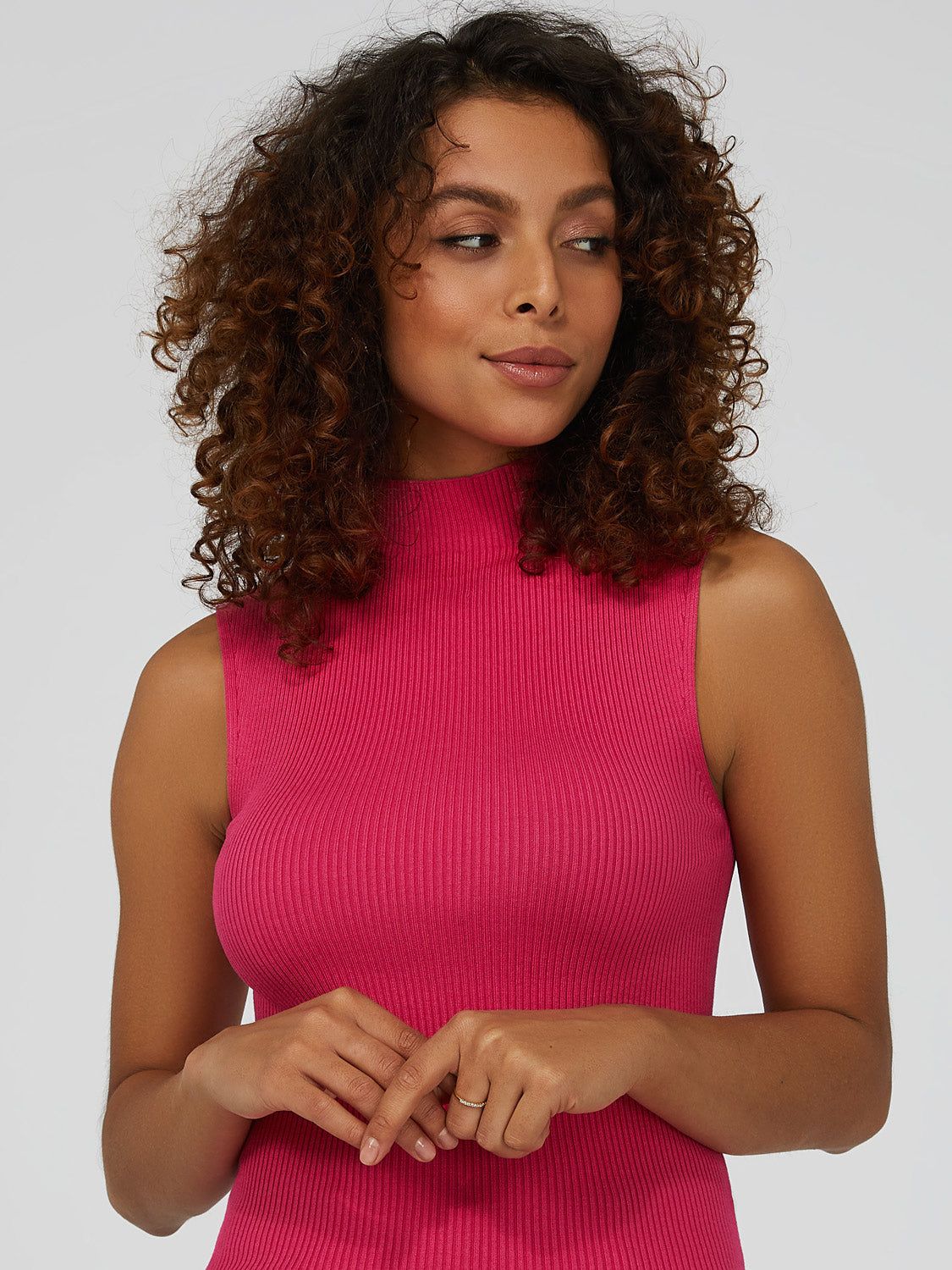 Sleeveless Mock Neck Sweater sold by Suzy Shier product image thumbnail 2