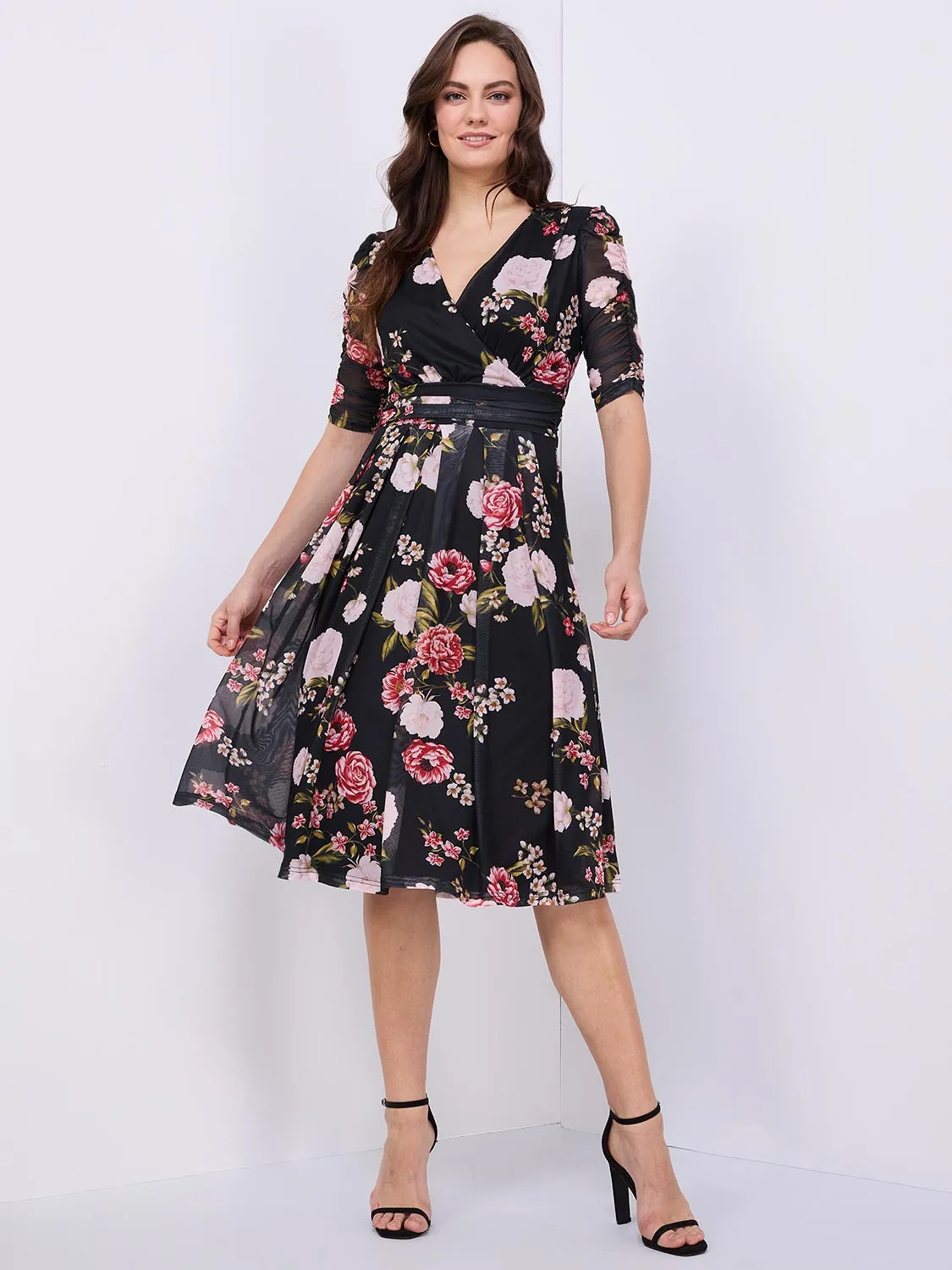 Floral Print Midi Dress With Pockets sold by Suzy Shier