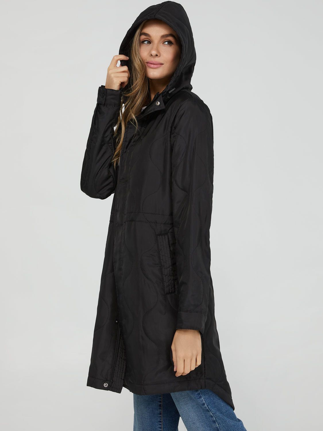 Lightweight Quilted Anorak Jacket sold by Suzy Shier product image thumbnail 7