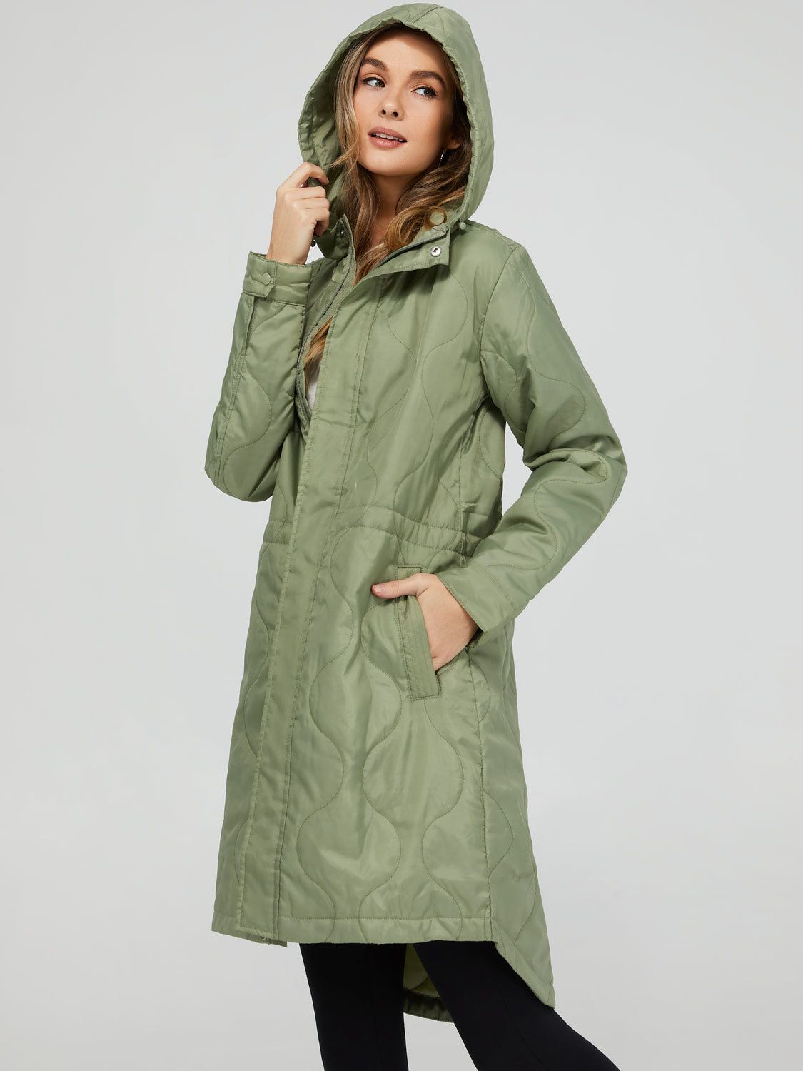 Lightweight Quilted Anorak Jacket sold by Suzy Shier product image thumbnail 3