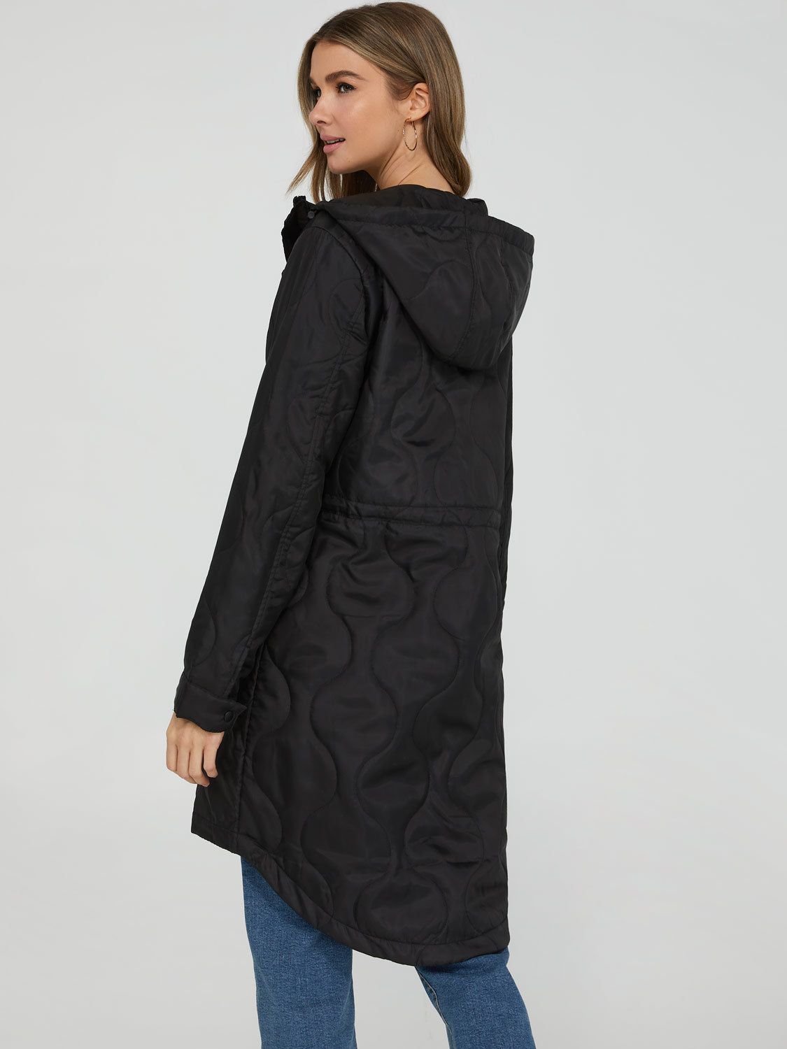 Lightweight Quilted Anorak Jacket sold by Suzy Shier product image thumbnail 8