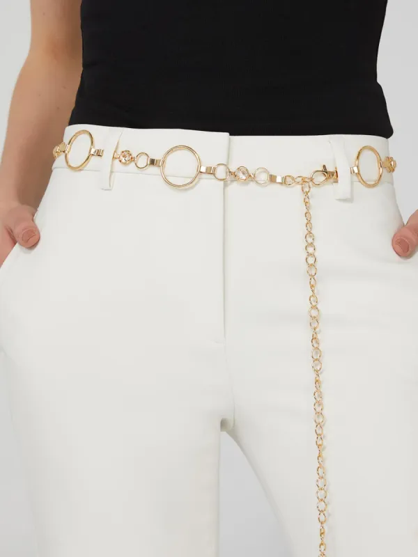 Gold Chain Belt With Rhinestone sold by Suzy Shier