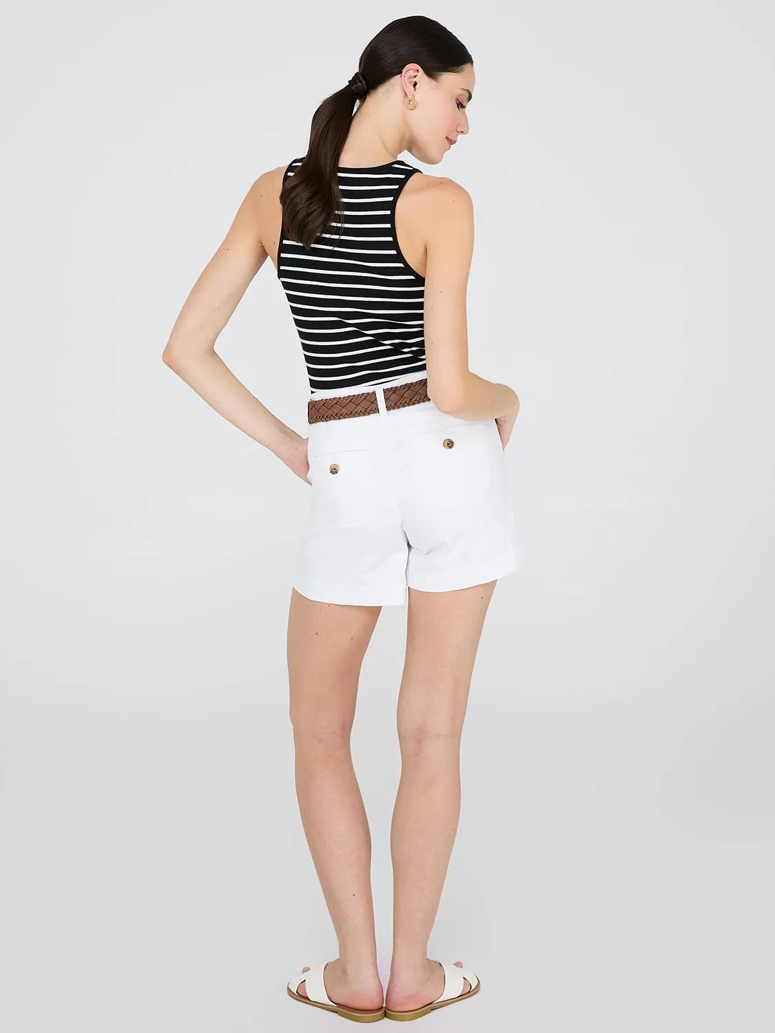 Belted Sateen Shorts sold by Suzy Shier product image thumbnail 5