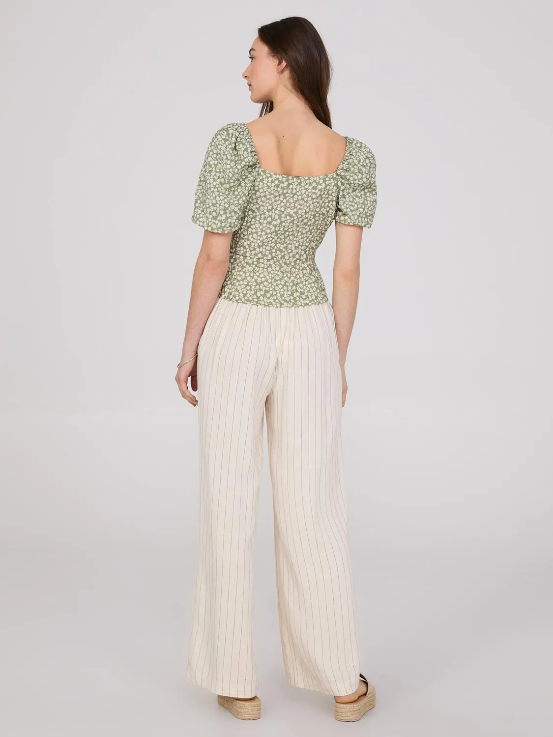 Floral Print Peplum Blouse sold by Suzy Shier product image thumbnail 4