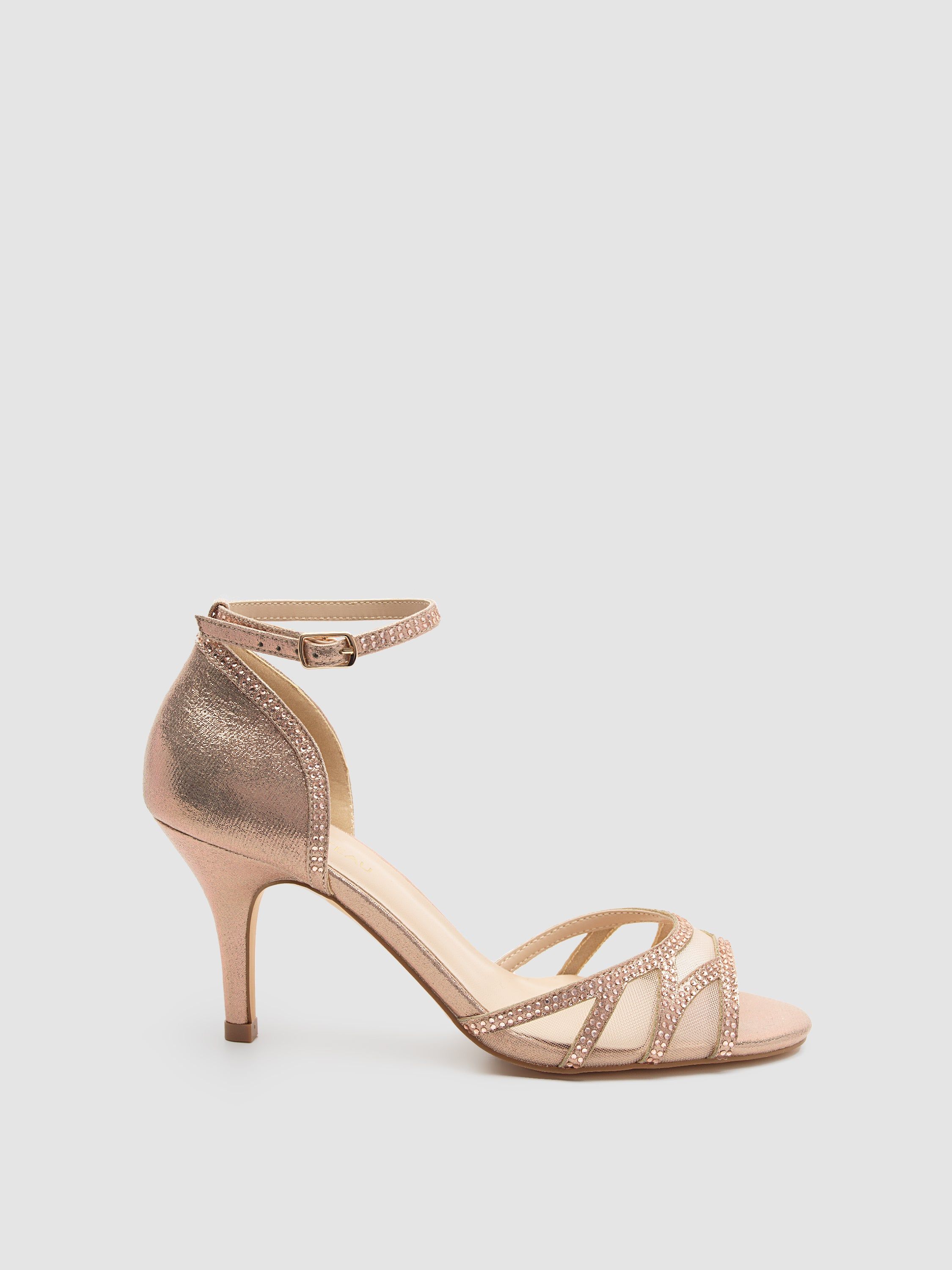 Jewelled Round Toe Mid Heel Sandal sold by Suzy Shier product image thumbnail 5