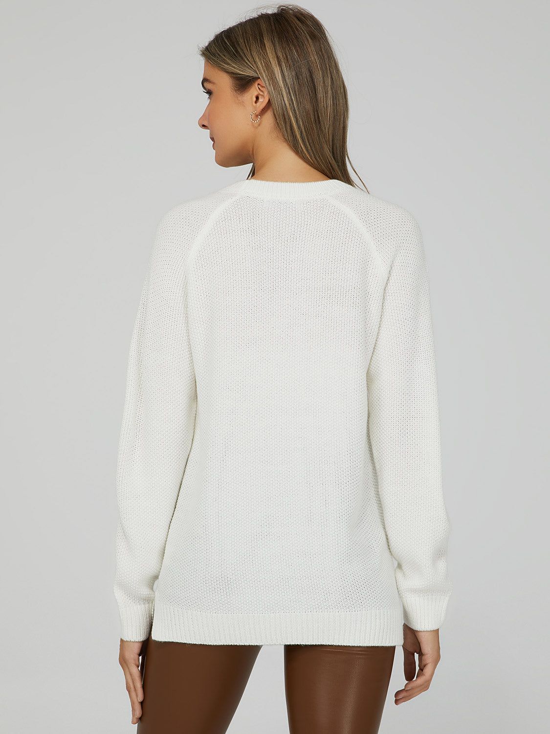 Multi Cable Knit Sweater sold by Suzy Shier product image thumbnail 4