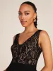 Lace Straight Leg Jumpsuit sold by Suzy Shier