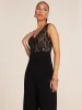 Lace Straight Leg Jumpsuit sold by Suzy Shier