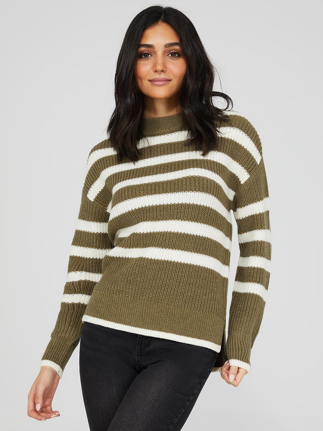 Mock Neck Drop Shoulder Sweater sold by Suzy Shier product image thumbnail 3