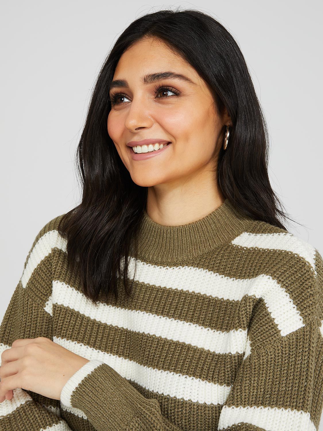 Mock Neck Drop Shoulder Sweater sold by Suzy Shier product image thumbnail 2