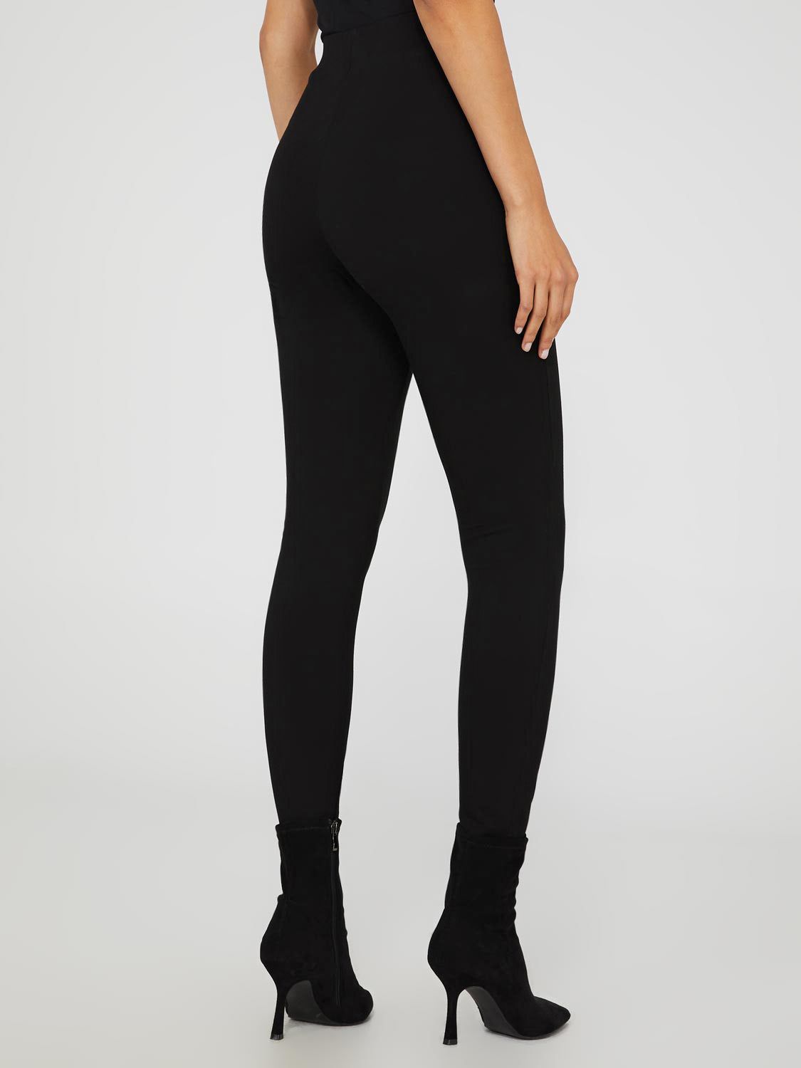 High-Waisted Buckle-Front Skinny Leg Pants sold by Suzy Shier product image thumbnail 4