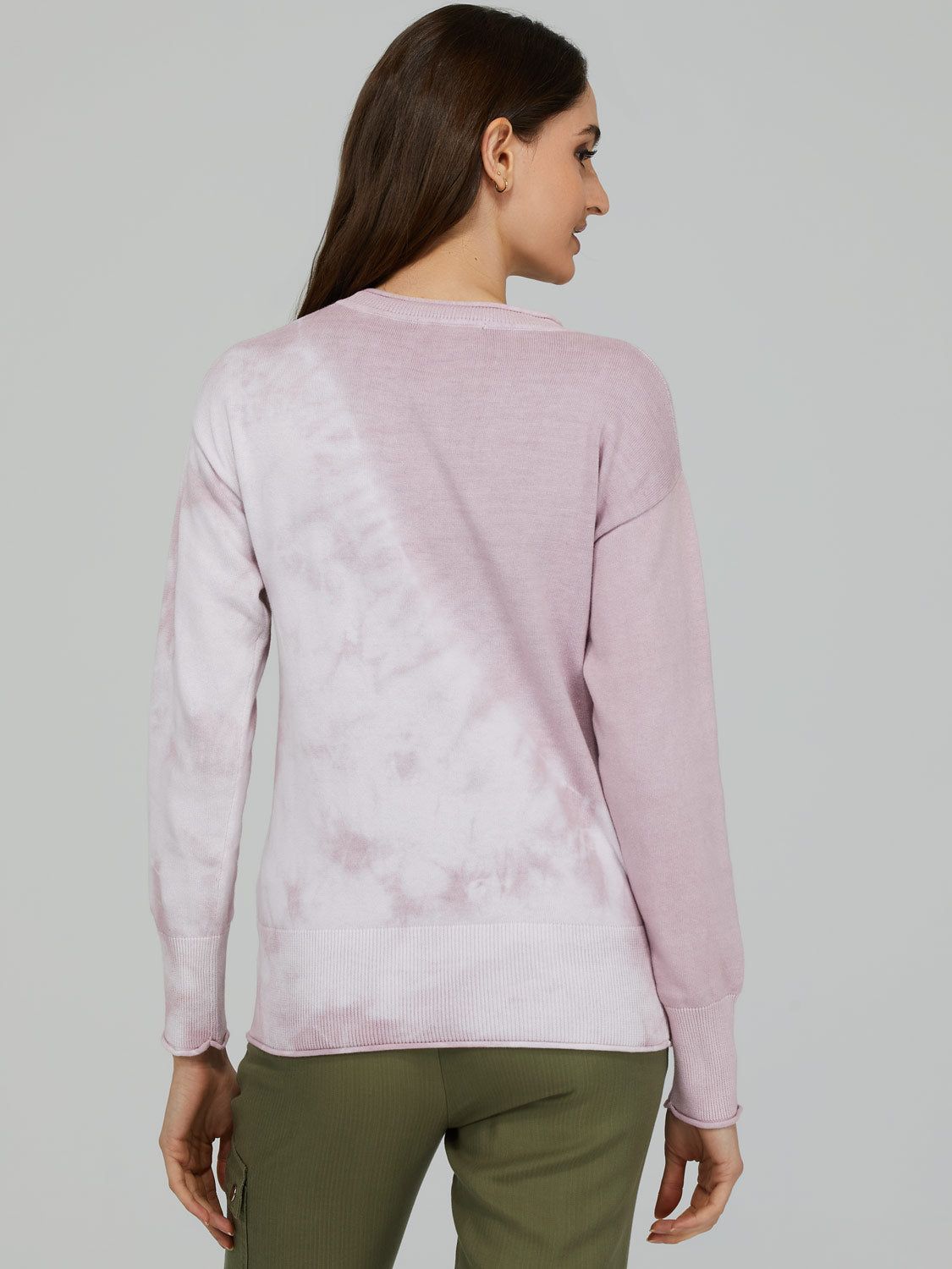 Tie-Dye Crew Neck Sweater sold by Suzy Shier product image thumbnail 4
