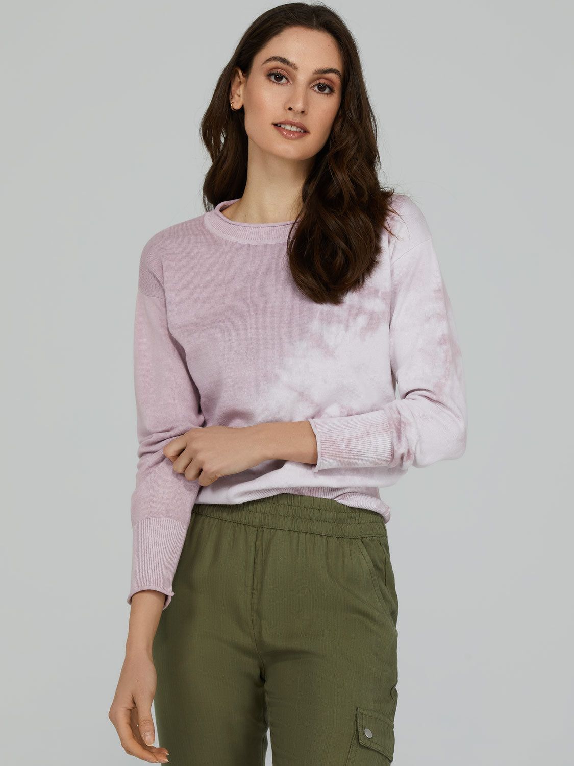 Tie-Dye Crew Neck Sweater sold by Suzy Shier product image thumbnail 2