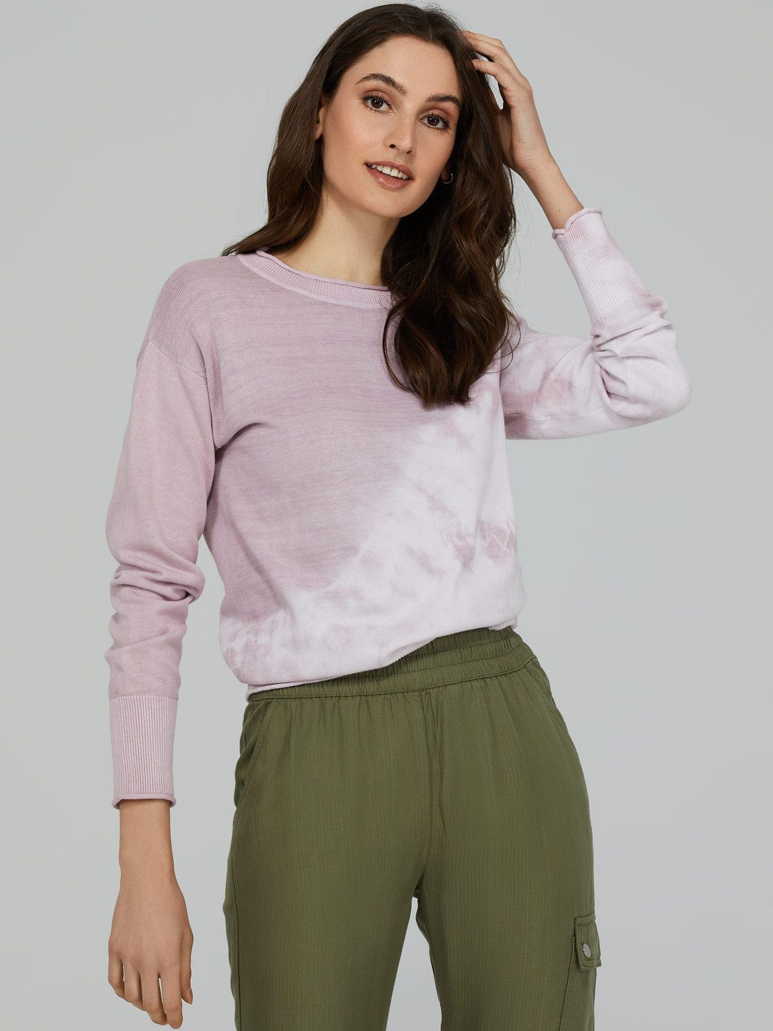 Tie-Dye Crew Neck Sweater sold by Suzy Shier