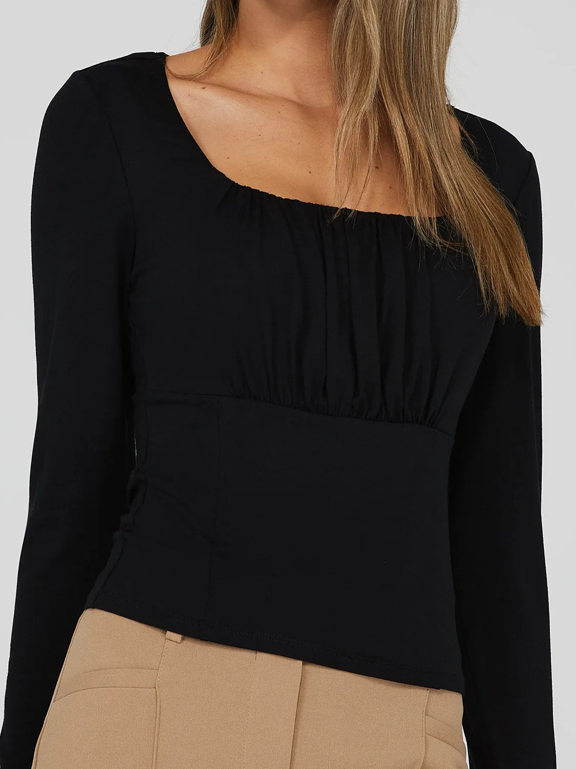 Square Neck Crop Top sold by Suzy Shier product image thumbnail 2