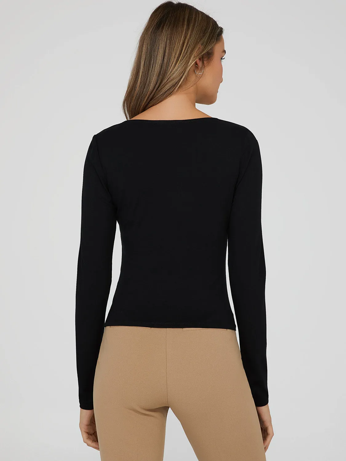 Square Neck Crop Top sold by Suzy Shier product image thumbnail 5