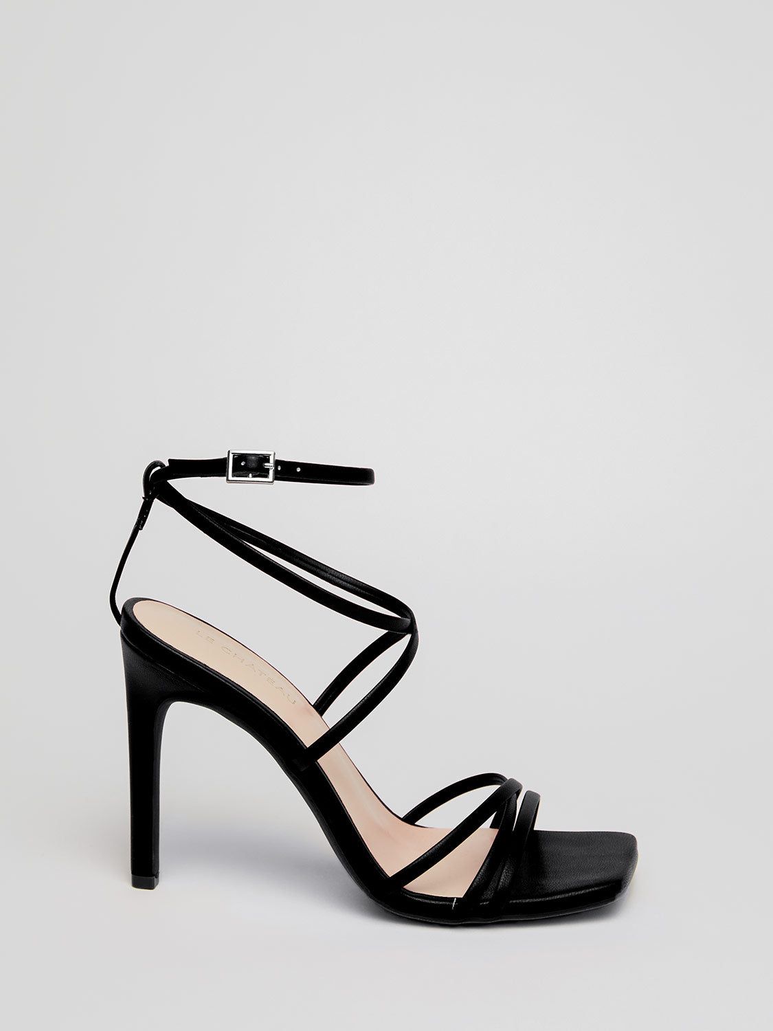 Faux Leather Strappy Square Toe High Heel Sandal sold by Suzy Shier product image thumbnail 9