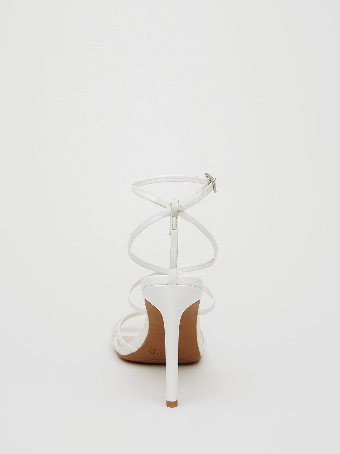 Faux Leather Strappy Square Toe High Heel Sandal sold by Suzy Shier product image thumbnail 8