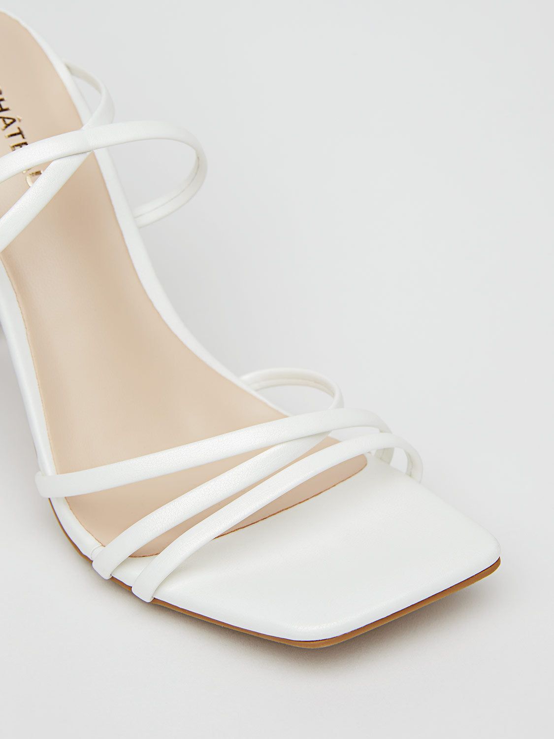 Faux Leather Strappy Square Toe High Heel Sandal sold by Suzy Shier product image thumbnail 7