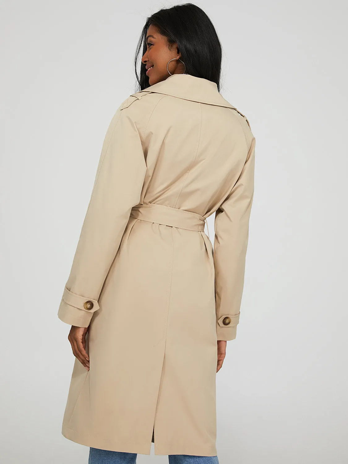 Relaxed Fit Trench Coat sold by Suzy Shier product image thumbnail 4