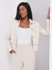 Collared Waisted Boucle Blazer sold by Suzy Shier