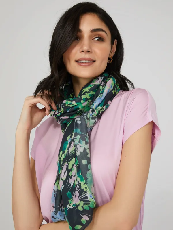 Flower Print Scarf sold by Suzy Shier