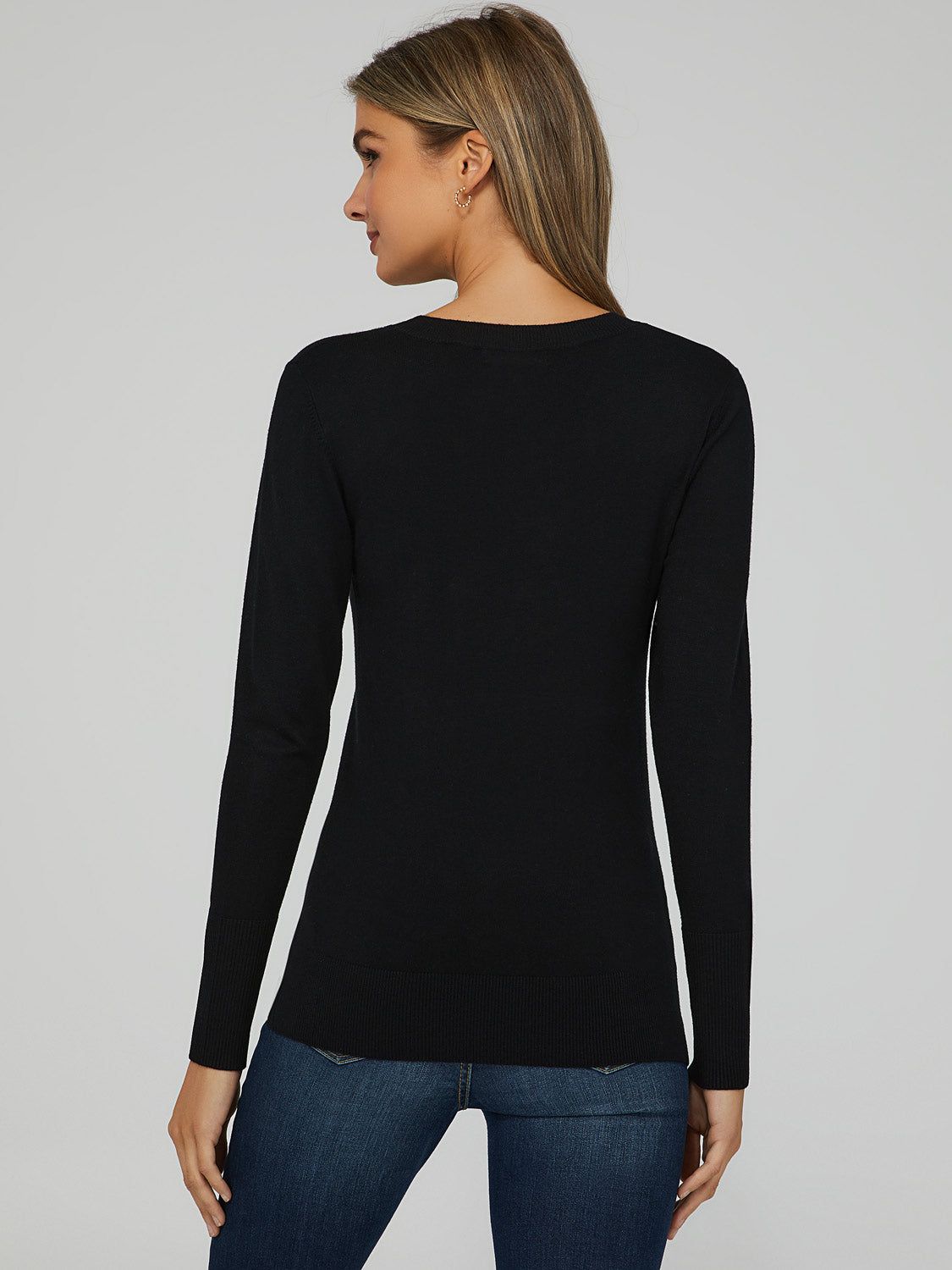 V-Neck Knit Sweater sold by Suzy Shier product image thumbnail 12