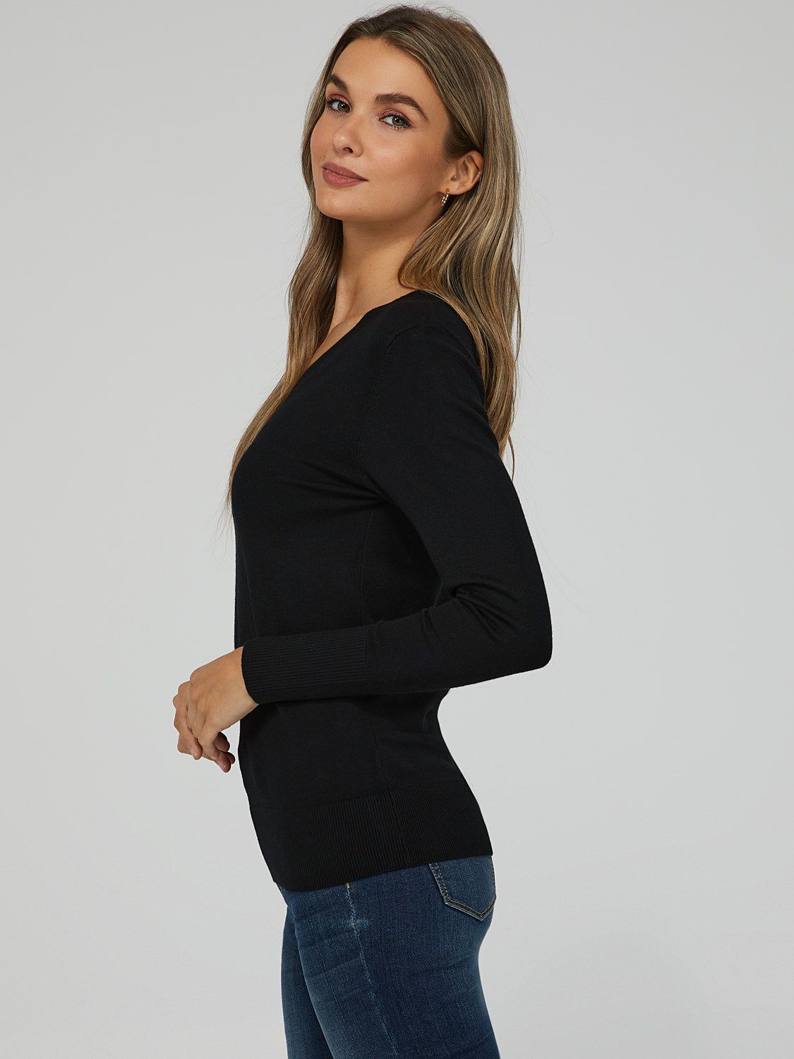 V-Neck Knit Sweater sold by Suzy Shier product image thumbnail 11
