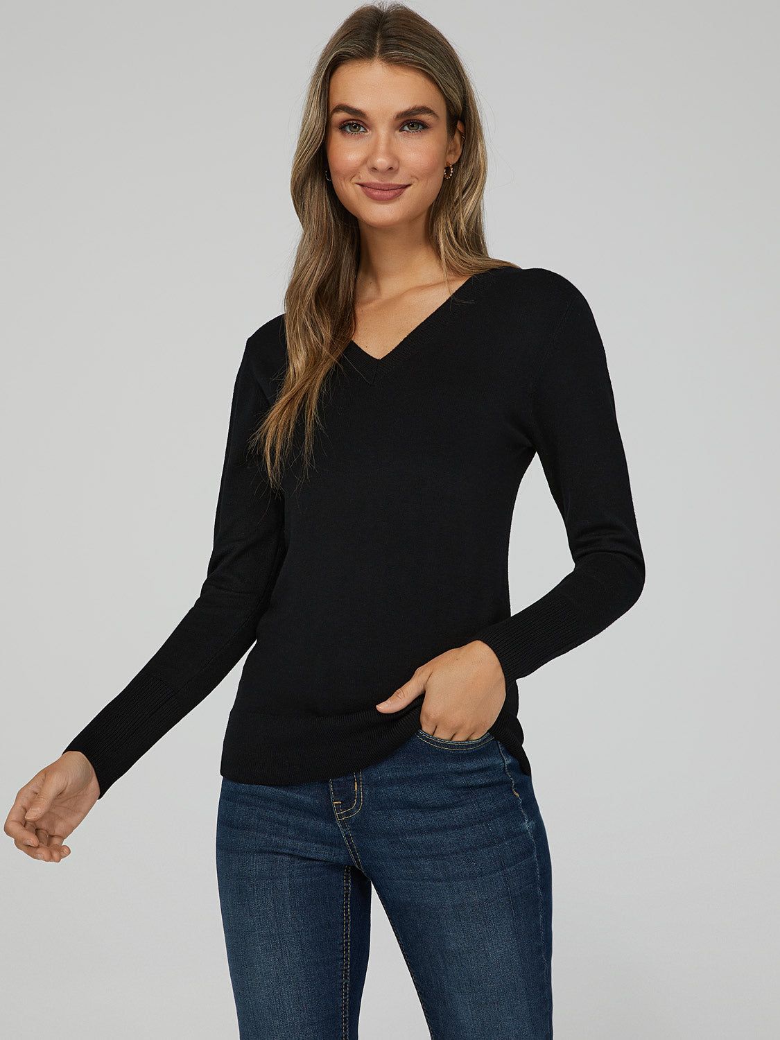 V-Neck Knit Sweater sold by Suzy Shier product image thumbnail 9