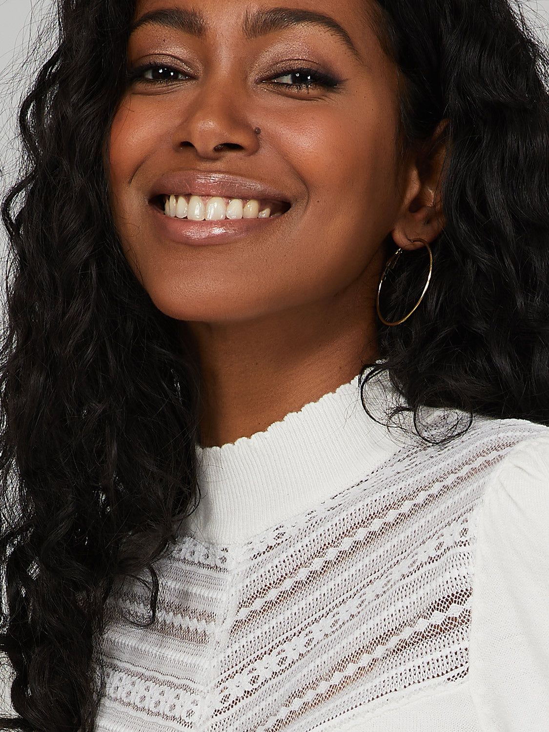 Puff Sleeve Mock Neck Sweater sold by Suzy Shier product image thumbnail 5