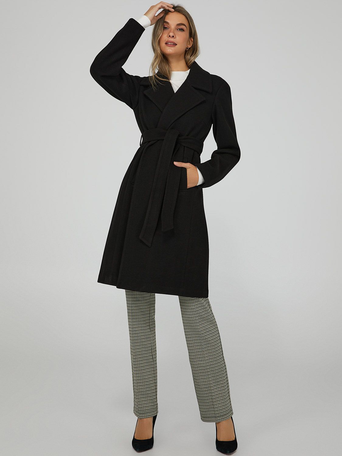 Belted Wrap Coat sold by Suzy Shier product image thumbnail 9