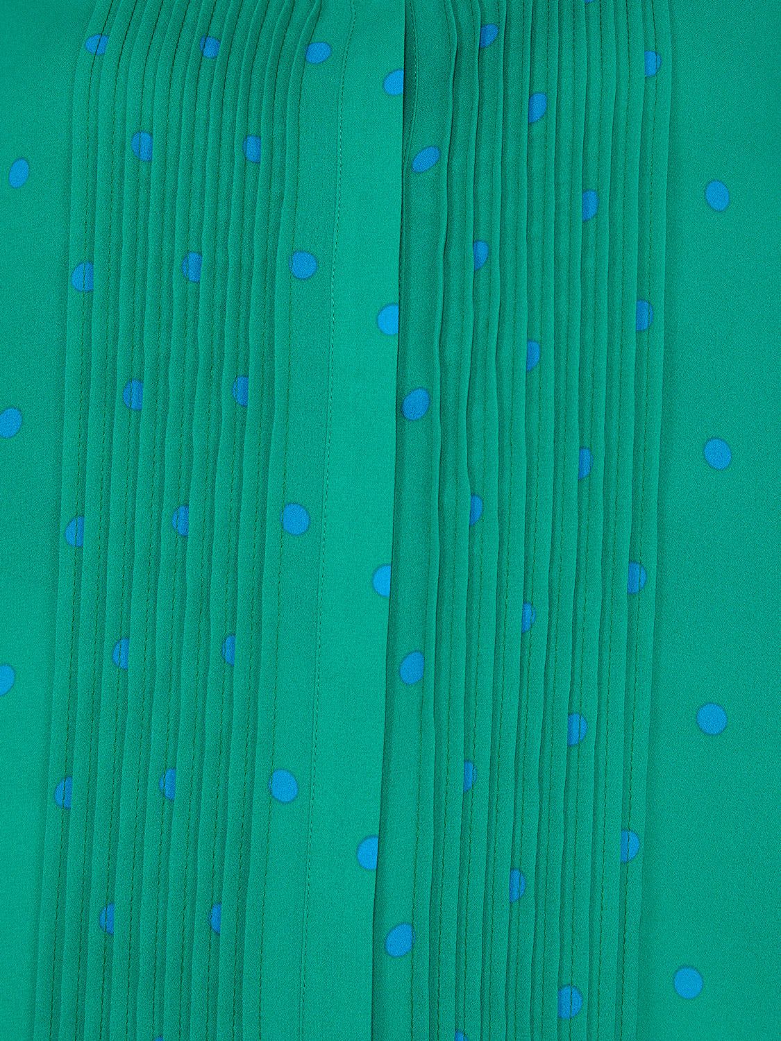 Printed Crepe Chiffon Blouse WIth Pintuck Detail sold by Suzy Shier product image thumbnail 6