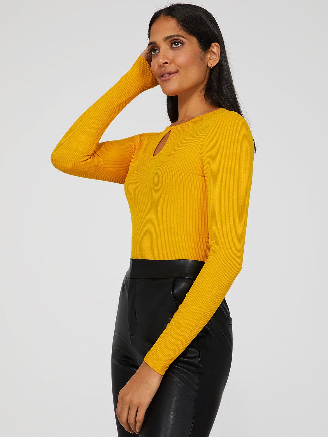 Keyhole Front Knit Top sold by Suzy Shier product image thumbnail 3