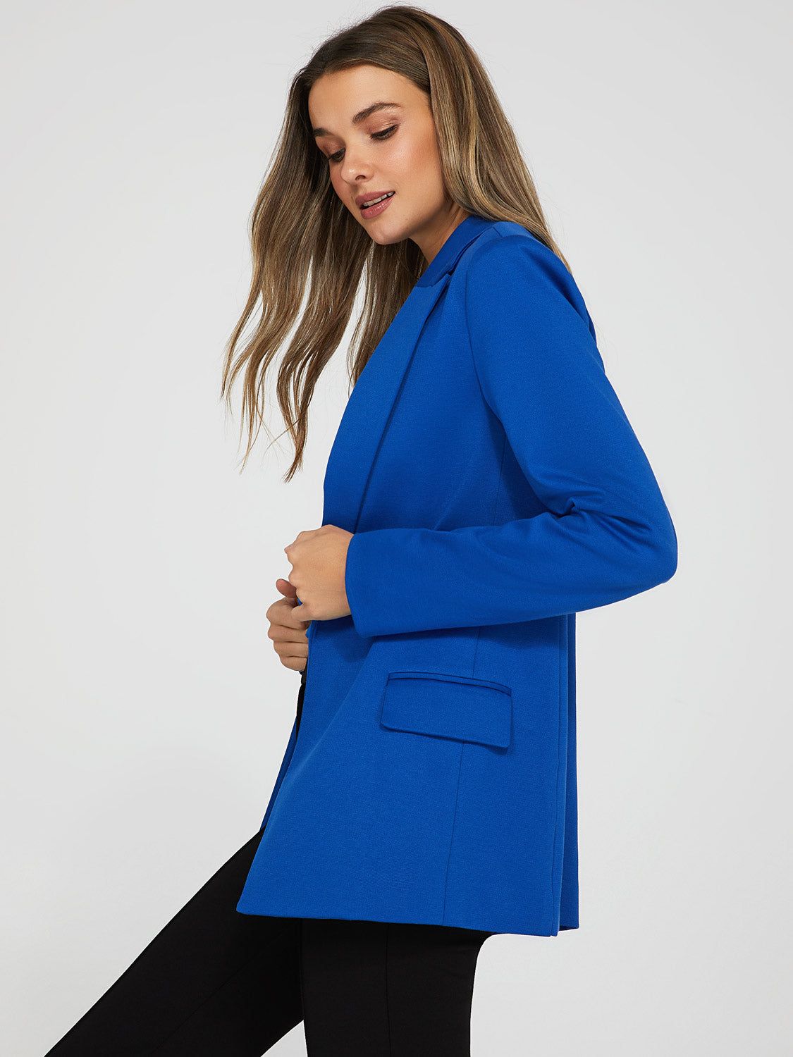 Open Front Stripe-Lined Blazer sold by Suzy Shier product image thumbnail 11